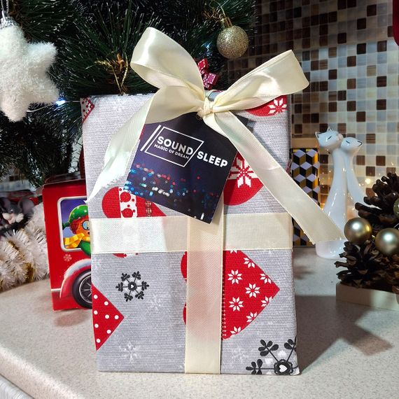 Ранер SoundSleep Winter Love новорічний водостійкий 35х100 см сірий (2800004658546) | Зображення 2