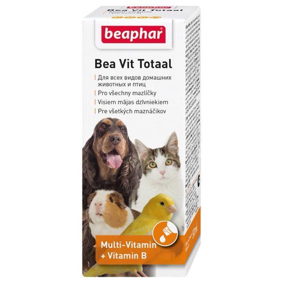 Витамины для нормализации обмена веществ у животных и птиц Bea Vit Totaal, 50 мл