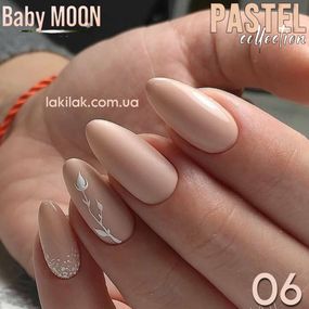 Гель-лак BABY MOON Pastel №06 капучіно темний, 6 мл