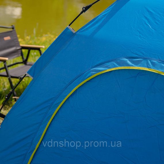 Намет кемпінговий 2 на 2 метри автоматичний для риболовлі походу туристичний LU-019BL Блакитний | Зображення 5