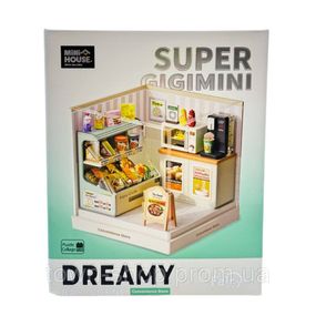 Конструктор-румбокс Круглосуточный магазин Mini House 8033-MH серии "Интерьер Мини"