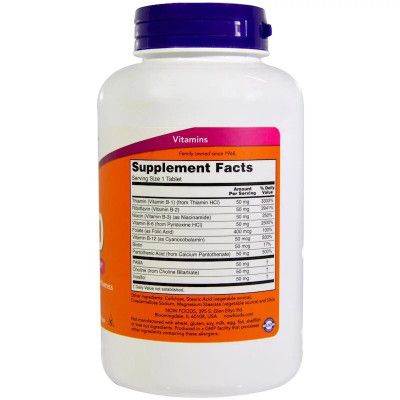 Витамин Now Foods B-Комплекс 50, B-50, 250 таблеток (NOW-00428) | Зображення 1