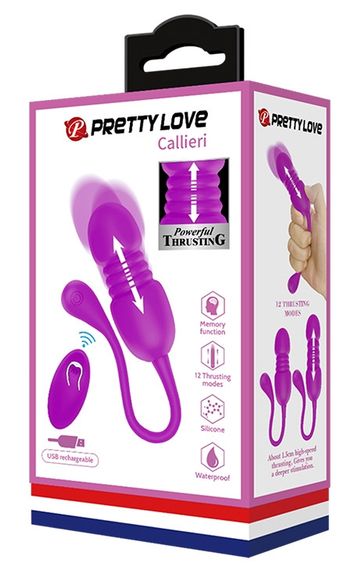 Віброяйце з дистанційним керуванням та зворотно-поступальним рухом Pretty Love - Callieri, BI-014892W sexstyle | Зображення 8