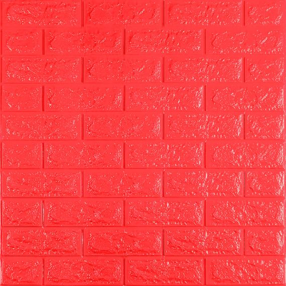 3D панель самоклеюча 700х770х7мм цегла Червона (008-7) SW-00000054