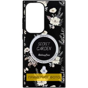 TPU+PC чехол Soft Secret Garden with MagFit для Samsung Galaxy S25 Ultra Black