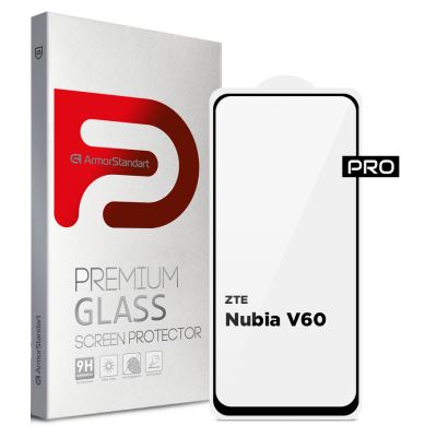 Стекло защитное Armorstandart Pro ZTE Nubia V60 Black (ARM78907)