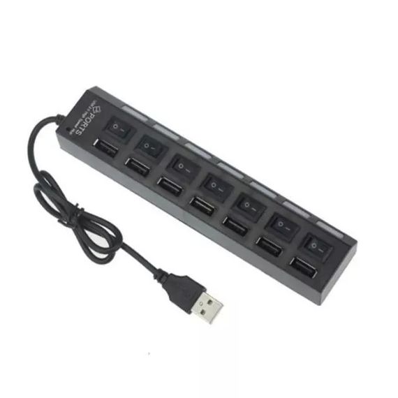 USB 2 на 7 портів зарядний пристрій для смартфона планшета павербанка | Зображення 2