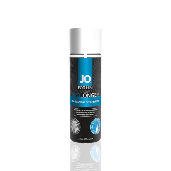 Пролонгувальний спрей JO Prolonger Spray with Benzocaine (60 мл) не містить мінеральних масел Sex Aura