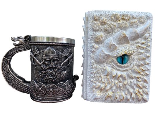 Подарунковий набір Кухоль 3D Корабель Вікінгів і Блокнот 3D «Око Крижаного Хранителя»