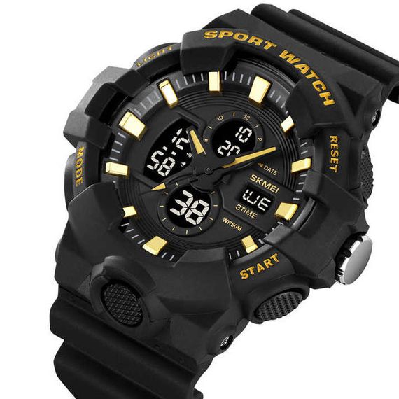 Чоловічі водостійкі кварцові годинники SKMEI 2117GD, Військові тактичні годинники VZ-70