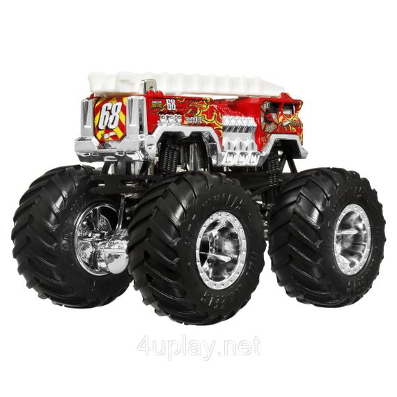 Подарочный набор 2 монстр-трака Хот Вилс Оригинал Hot Wheels Monster Trucks Bone Shaker vs 5 Alarm | Зображення 5