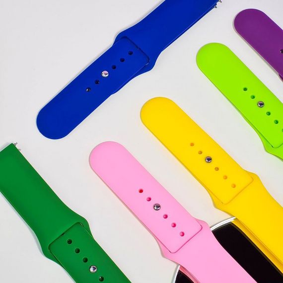 Ремінець Xiaomi Amazfit/Samsung Sport Band 22 mm, ремінець для смарт годинника, ремеошок для фітнес браслета pink sand | Зображення 3