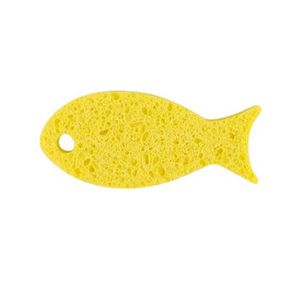 Дитяча мочалка-губка "Рибка" 7407 жовтий
