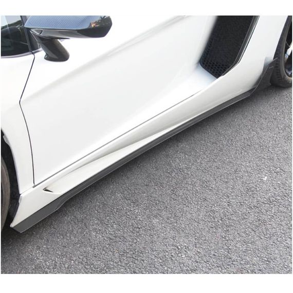Накладки на пороги (Карбон) для Lamborghini Aventador 2011-2022 рр | Зображення 2