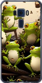 Чехол на Asus Zenfone 3 ZE520KL Жабки "5656u-449-17620"