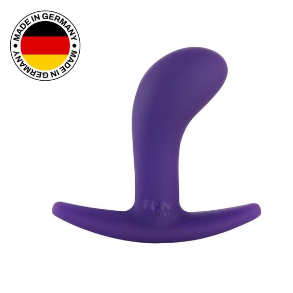 Анальна пробка Fun Factory BOOTIE, S, фіолетова, діаметр 2,8 см, тонкий обмежувач Sex Aura