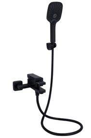 Змішувач для ванни Qtap Gemini QTGEM259BLM45682 Black Matt