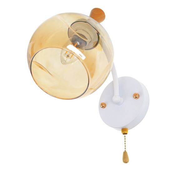 Бра настенное накладное в спальню BL-586W/1 E27 WH+BR