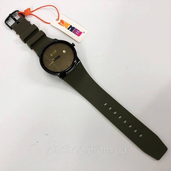 Годинники чоловічі в строгому стилі SKMEI, Стильні чорні чоловічі наручні годинники WR-77 | Зображення 2