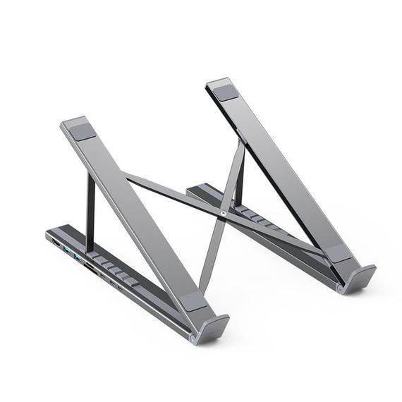 Адаптер Choetech HUB-M48-GY, USB Type-C 7-в-1