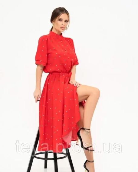 Плаття для жінок колір червоний розмір L FI_007679 | Зображення 1