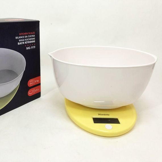 Кухонные весы с весовой чашей Magio, Цифровые весы для пищевых продуктов бытовые кухонные KM-11 | Зображення 6