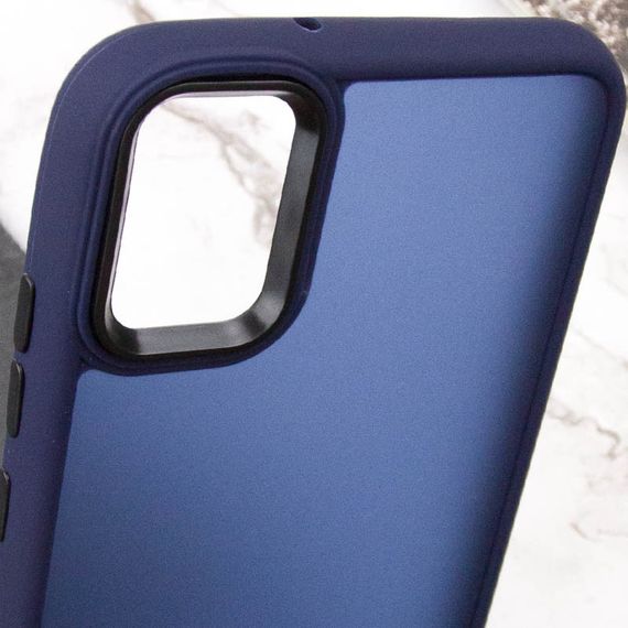 Чохол TPU+PC Lyon Frosted для Samsung Galaxy A06 Navy Blue | Зображення 4