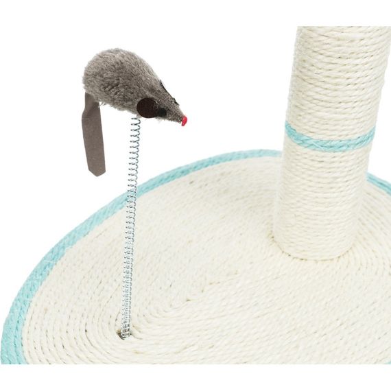 Дряпка-стовпчик Trixie для котів з іграшкою на мотузці та мишкою на пружині сизаль/плюш 40х30х50 см | Зображення 6