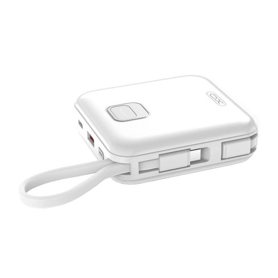 Універсальна Мобільна Батарея Power Bank XO PR235 22.5W with built-in iP and TYPE-C cable 10000 mAh Колір Сiро | Зображення 6