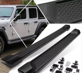 Боковые Подножки OEM V2 (для пятидверного, 2 шт) для Jeep Wrangler 2018- гг