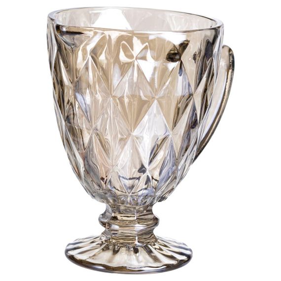 Глек для напоїв Citrine скляний 1 л HP-19-279 глечик для лимонаду лимонадник декоративний з ручкою | Зображення 2