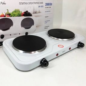 Потужна одноконфорочна електроплита Suntera DP-1925 2000 Вт, Портативна плита електро WQ-97