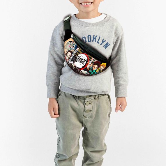 Сумка-бананка дитяча Клинок, що розсікає демонів, Аніме 32х15см, через плече для хлопчика (00296)