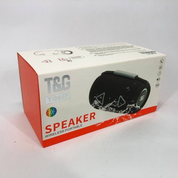 Bluetooth-колонка TG657 с RGB подсветкой 1500 mAh. HL-551 Цвет: синий | Зображення 8