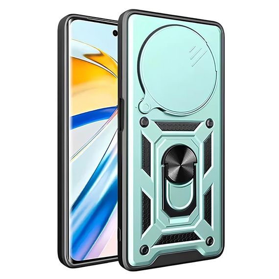 Чохол Ummi Camshield Serge Ring для Xiaomi Redmi Note 14 Pro+ Чорний Зелений | Зображення 1