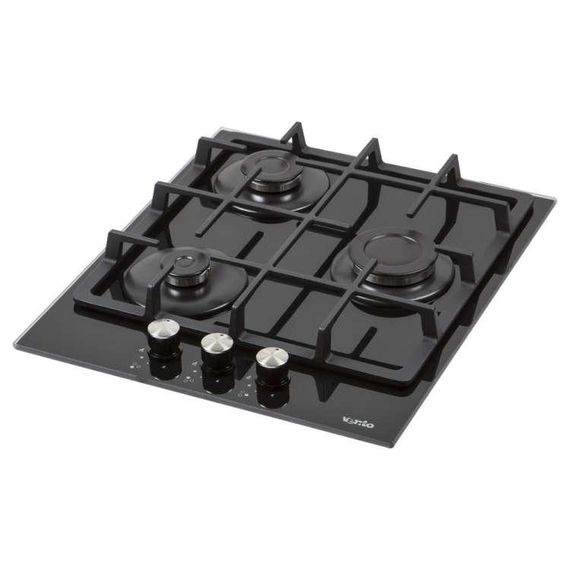 Газова поверхня 3 конфорки Ventolux HSF430-S3G CS (BK) газ контроль | Зображення 1