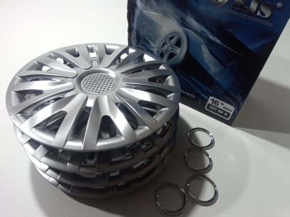 Ковпаки SJS (Туреччина), 16" 412 VW (к-т 4 шт) + емблема на вибір (412/16) | Зображення 1