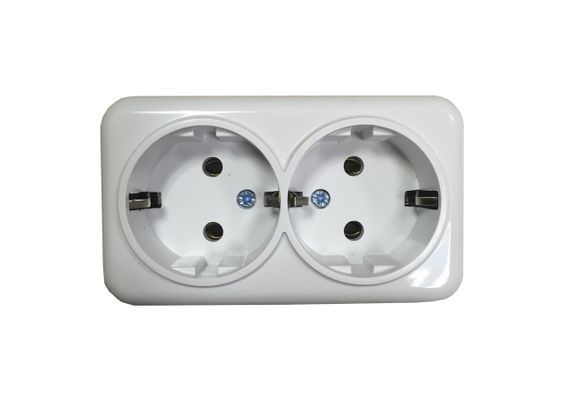Розетка внешней установки 2-я з/к белая IP20 Lemur Ny95000984 | Зображення 2
