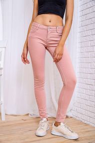 Джинсы женские  цвет пудровый 117R5002-4