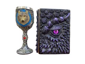 Подарунковий набір Келих 3D Вовки та Блокнот 3D «Око Ілюзій»