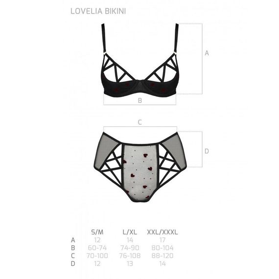 Еротичний комплект з малюнком LOVELIA BIKINI black L/XL - Passion, L/XL | Зображення 4