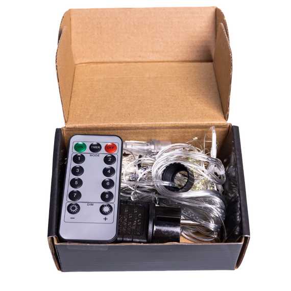 Новорічна гірлянда Хвойна лапа 3х2 м 400 LED Жовте світло D400LED2MY | Зображення 3