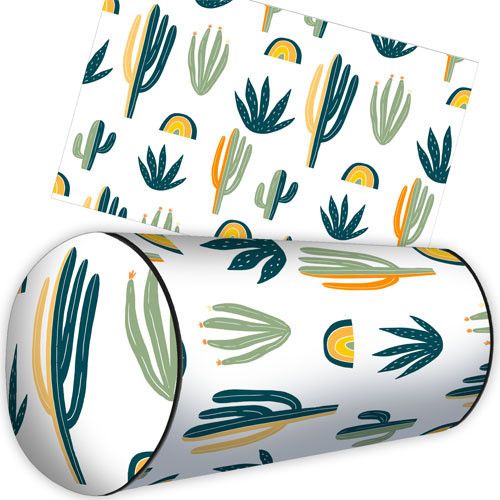Подушка валик Кактусы 42x18 см (PV_FLORA001)