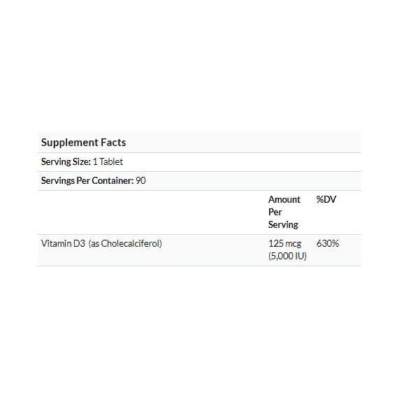 Витамин D Natrol Vitamin D3 5000 IU 90 Tabs Strawberry Flavor NTL-05891 | Зображення 2
