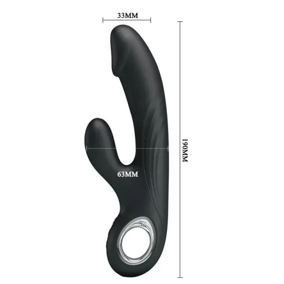 Вибратор PRETTY LOVE SELENE, USB, BLACK, 7 function sexstyle | Зображення 4