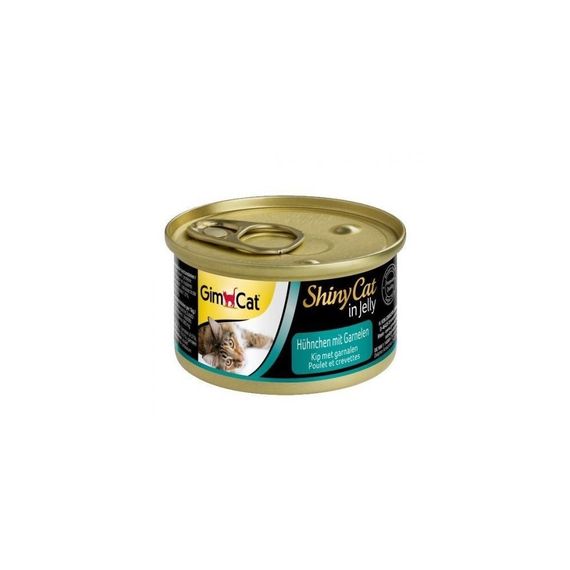 Вологий корм з куркою та креветками для котів GimCat Shiny Cat, 70 гр | Зображення 2