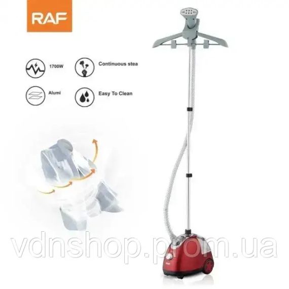 Потужний вертикальний відпарювач пароочисник для одягу речей 1700W RAF R 3037 | Зображення 1