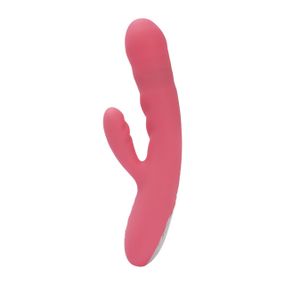 Вібратор-кролик Svakom Avery Strawberry Pink зі стовбуром, що рухається, рух вперед-назад Sex Aura