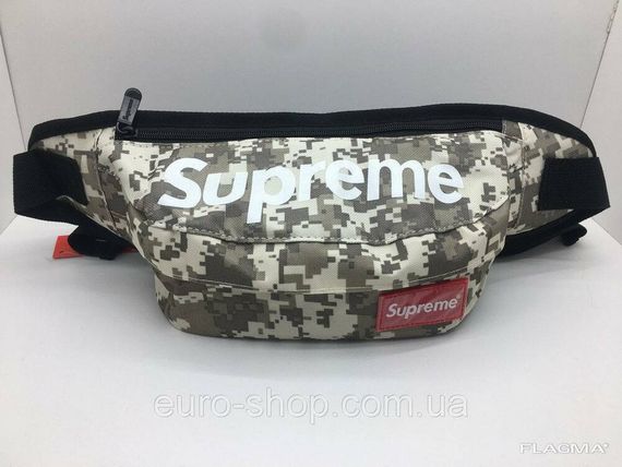 Поясная сумка Supreme Серый камуфляж сумка на пояс | Зображення 3