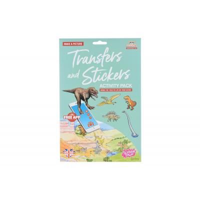 Набір для творчості Scribble down Набір перевідних наклейок з онлайн додатком Динозаври (SD/22)